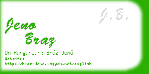 jeno braz business card
